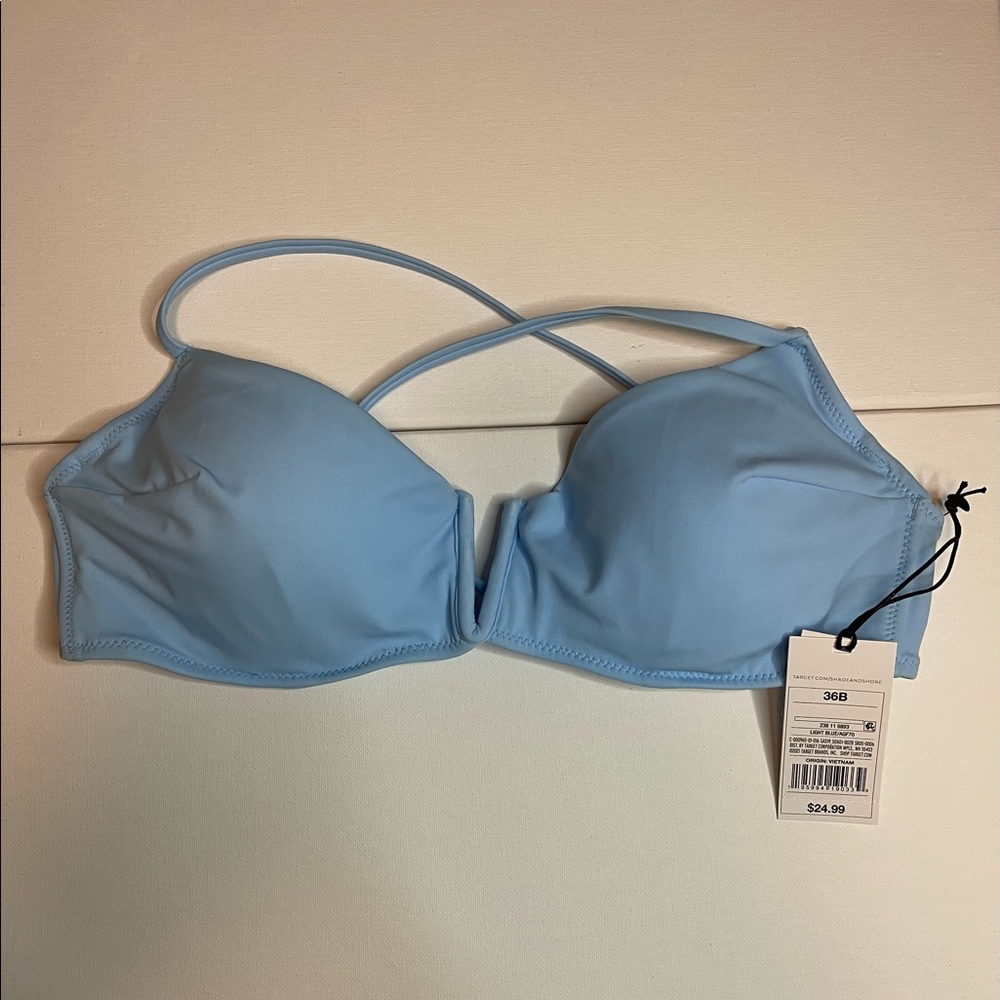 Shade and Shore Light Blue Bikini Top